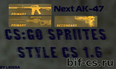 скачать Спрайты иконок оружия CS GO для CS 1.6