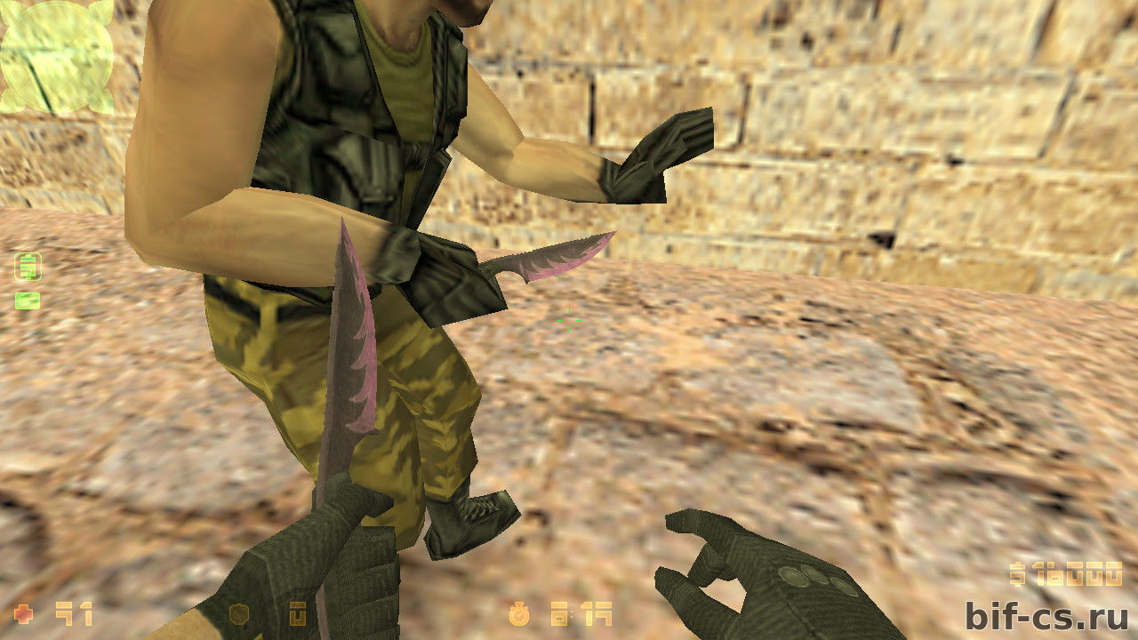 скачать Модель ножа из CS GO «Lionness Knife HD» для CS 1.6